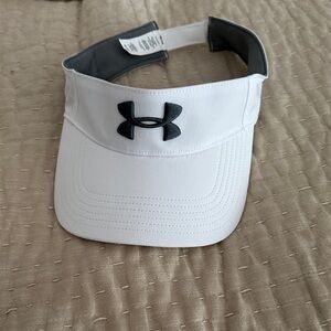 Under Armour White and Gray Sports Visor
